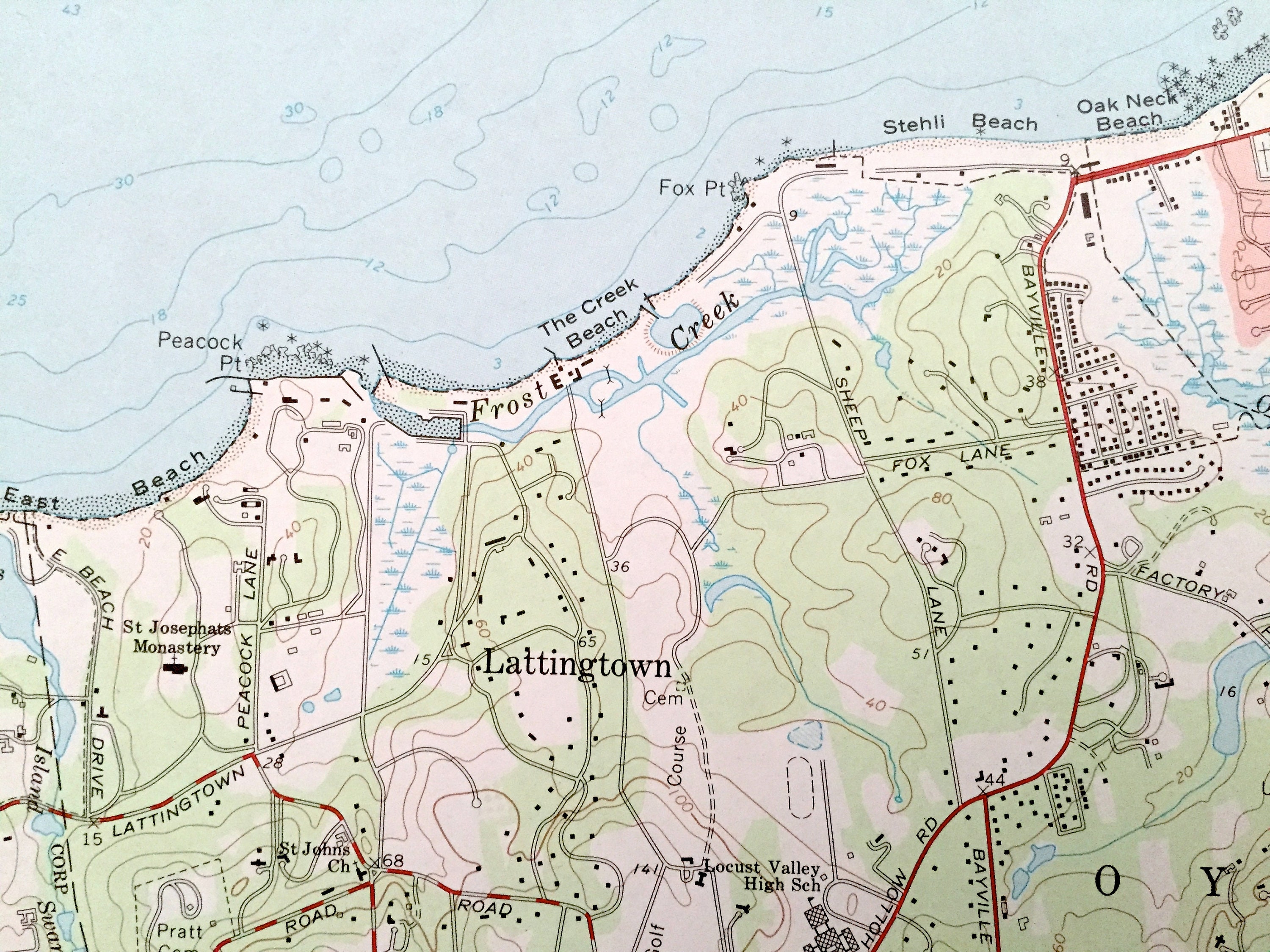 Antique Bayville New York 1967 US Geological Survey Etsy