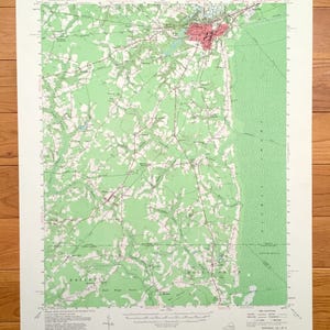 Antike Suffolk, Virginia, 1954 US Geologische Dienst Topographische Karte - Nansemond County, Great Dismal Swamp, Lummis, Leesville, Whaleyville