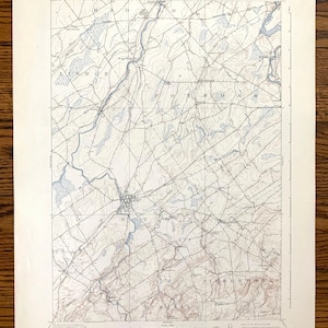 Antique Canton, New York 1911 US Geological Survey Carte topographique – Comté de St Lawrence, Madrid, Potsdam, Morely, Crary Mills, Russell, NY