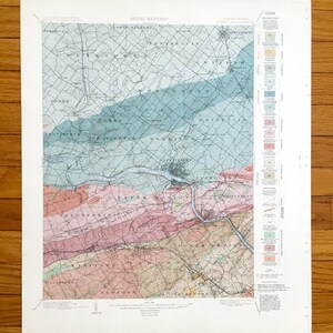 Línea principal antigua, Filadelfia, Pensilvania 1894 USGS Mapa de contornos – Valley Forge, Merion, Norristown, Haverford, Bryn Mawr, Villanova, PA