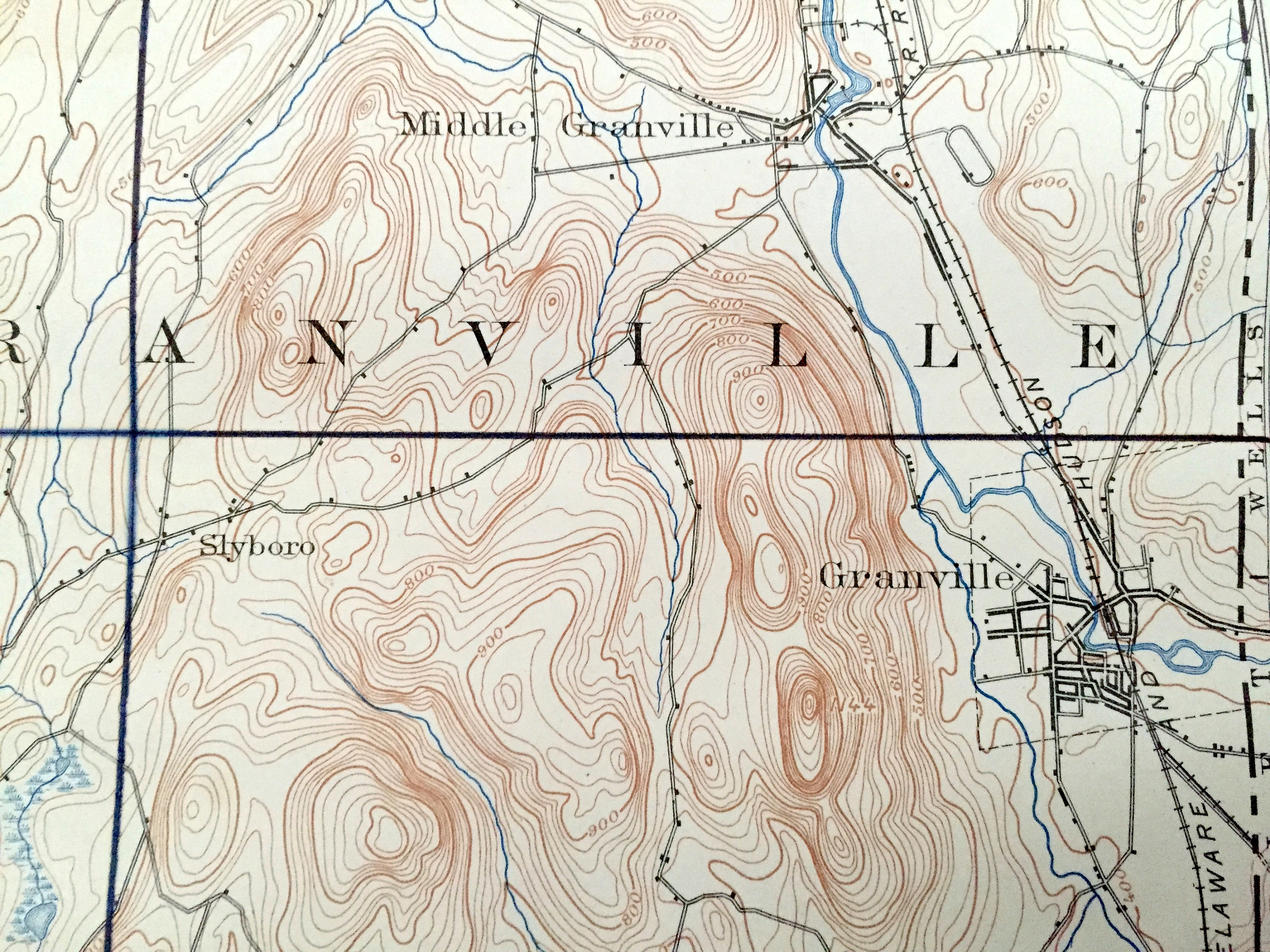 Antique Fort Ann New York 1893 US Geological Survey Etsy