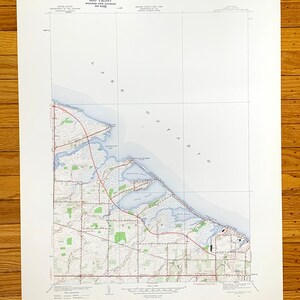 Antike Braddock Höhen, New York 1952 US Geologische Untersuchung topographische Karte – Monroe County, Long Pond, Buck Pond, Griechenland, Lake Ontario NY