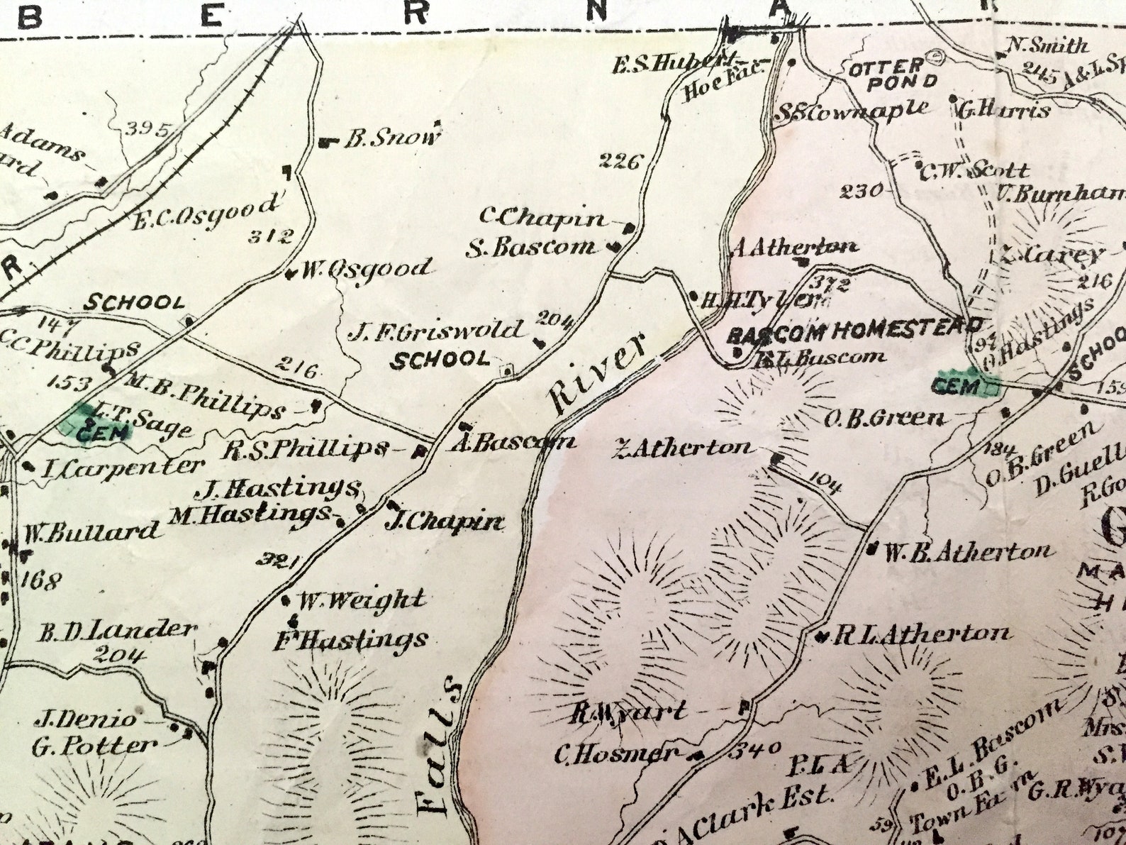 Antique 1871 Greenfield & Gill Massachusetts Map From F.W. Etsy Israel