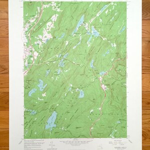 Antique Popolopen Lake, New York 1957 US Geological Survey Topographique Map – Rockland, Orange County, Woodbury, Highlands, Cornwall, NY