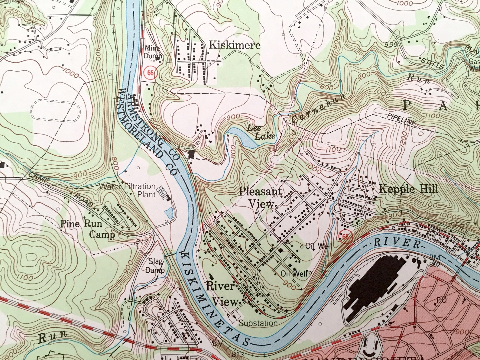 Antique Vandergrift Pennsylvania 1993 US Geological Survey Etsy