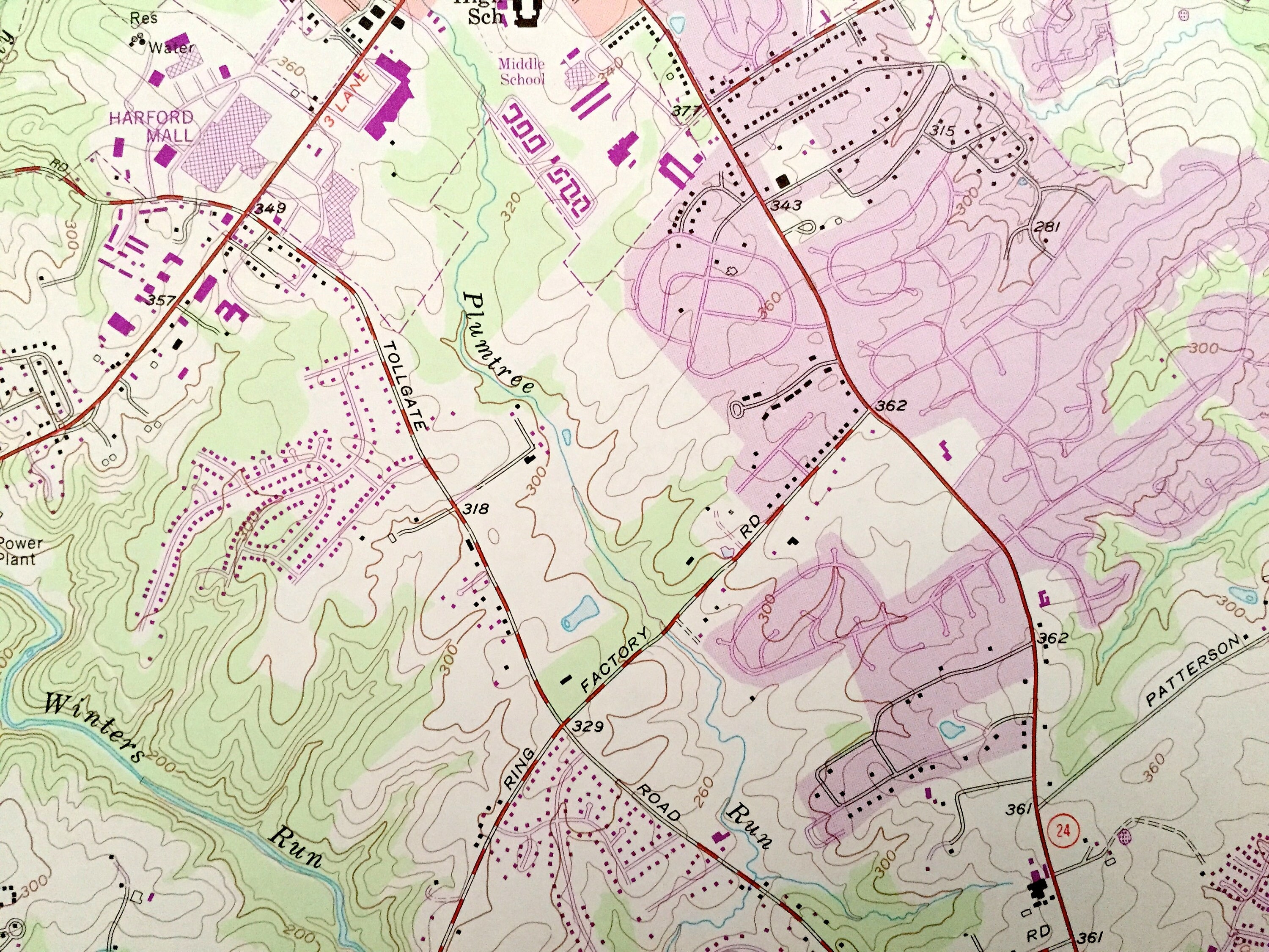 Antique Bel Air Maryland 1956 US Geological Survey Etsy