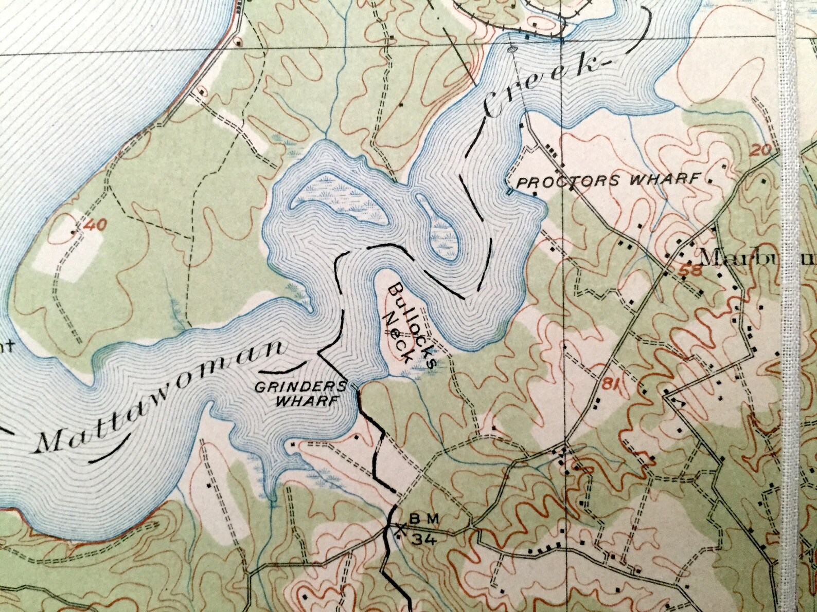 Antique Indian Head Maryland 1913 US Geological Survey Map Etsy