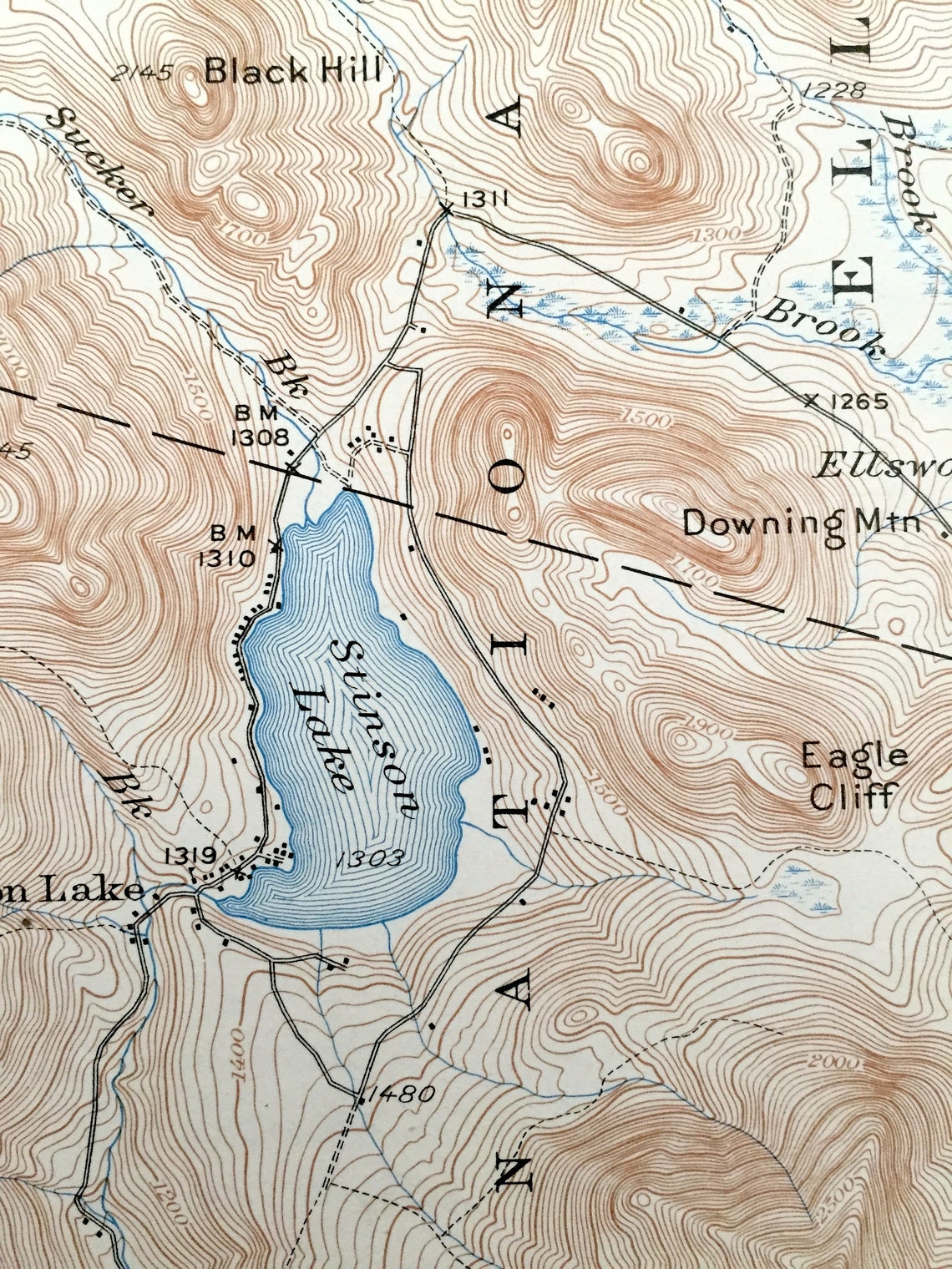 Antique Rumney New Hampshire 1932 US Geological Survey Etsy