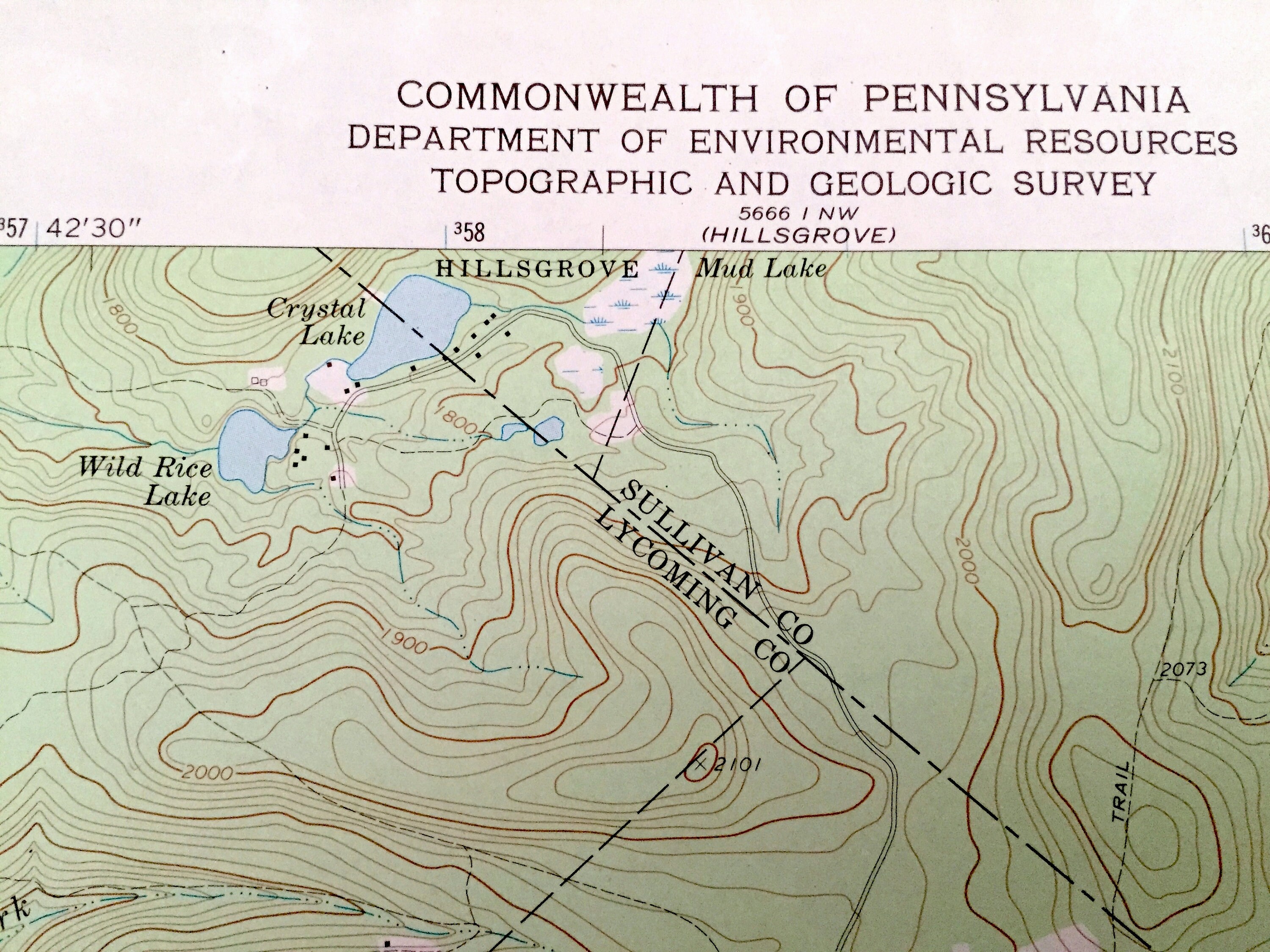 Antique Picture Rocks, Pennsylvania 1970 US Geological Survey ...