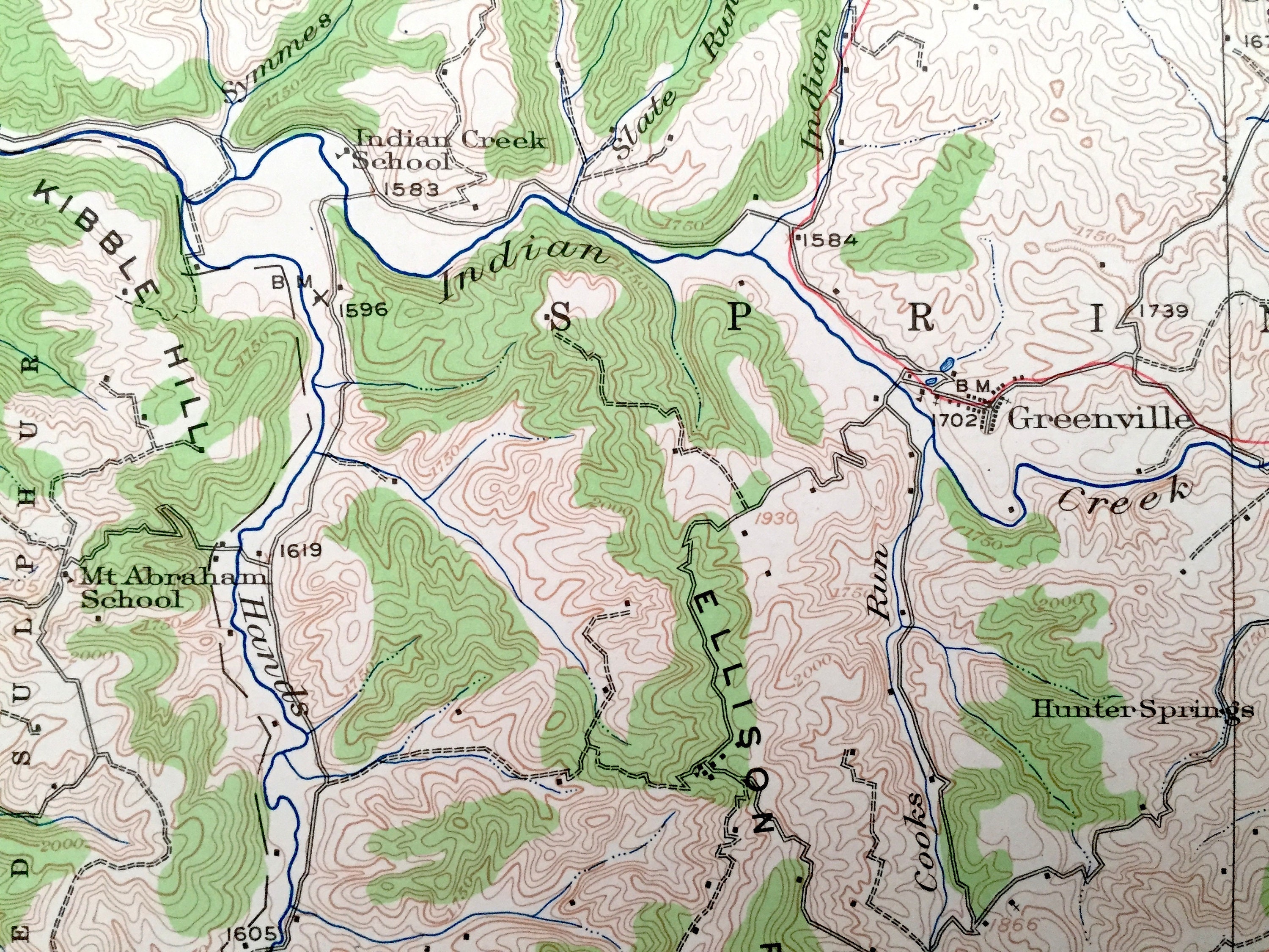 Antique Alderson West Virginia 1921 US Geological Survey Etsy Canada