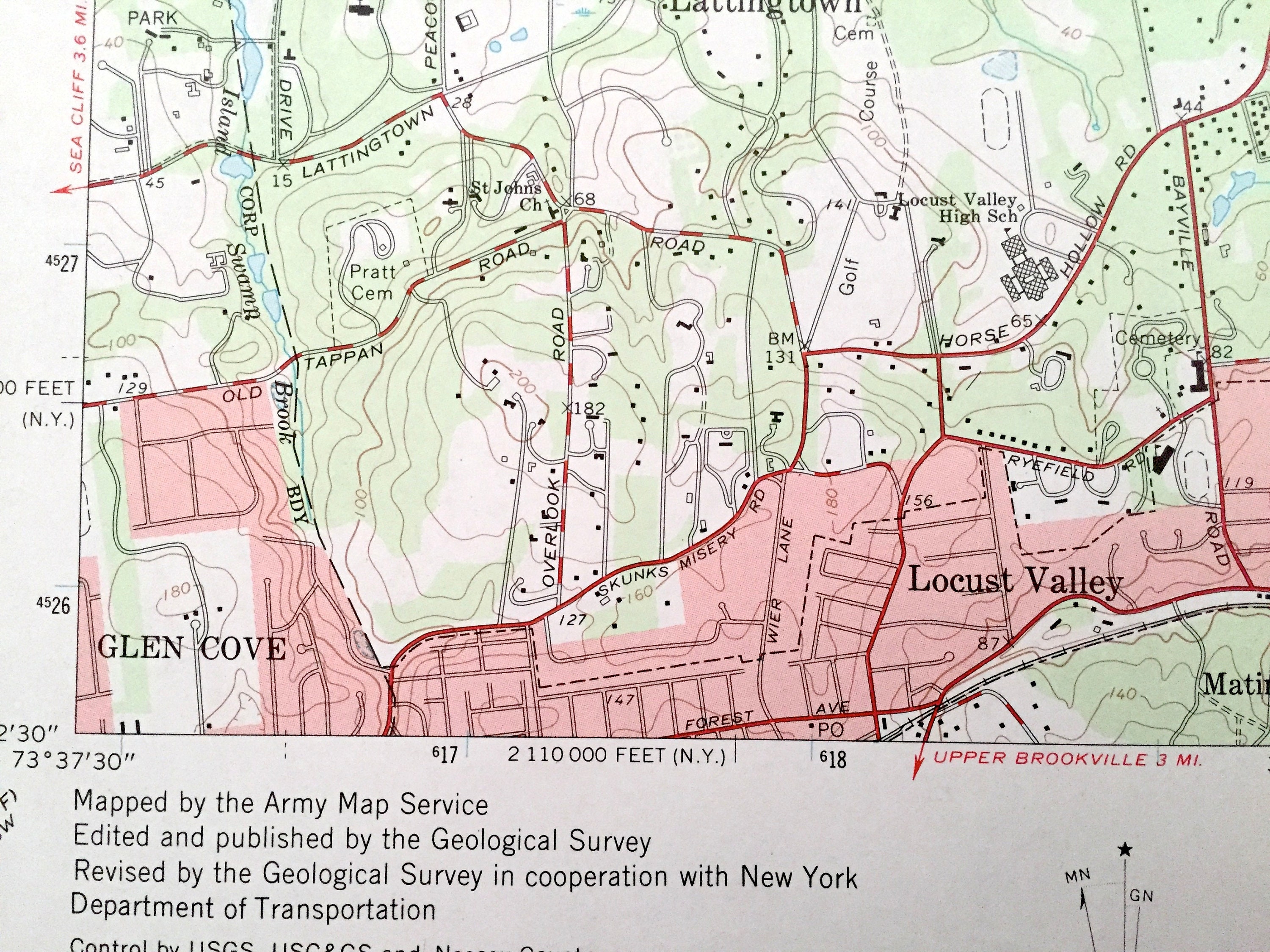 Antique Bayville New York 1967 US Geological Survey Etsy