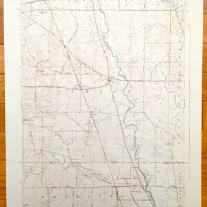 Antique Wheeling, Illinois 1928 US Geologische Übersicht Topographische Karte - Chicago Vororte, Vernon Hills, West Deerfield, Lake County, IL