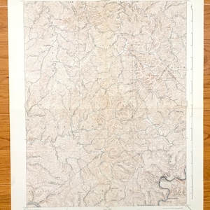 Antike Ivydale, West Virginia 1907 US Geologische Untersuchung Topographische Karte - Clay County, Barton, Henry, Valley Fork, Bloomington, Otter, WV