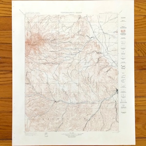 Antike Spanische Gipfel, Colorado 1900 US Geologische Dienst Topographische Karte - San Isabel National Forest, Las Animas, Huerfano County, CO