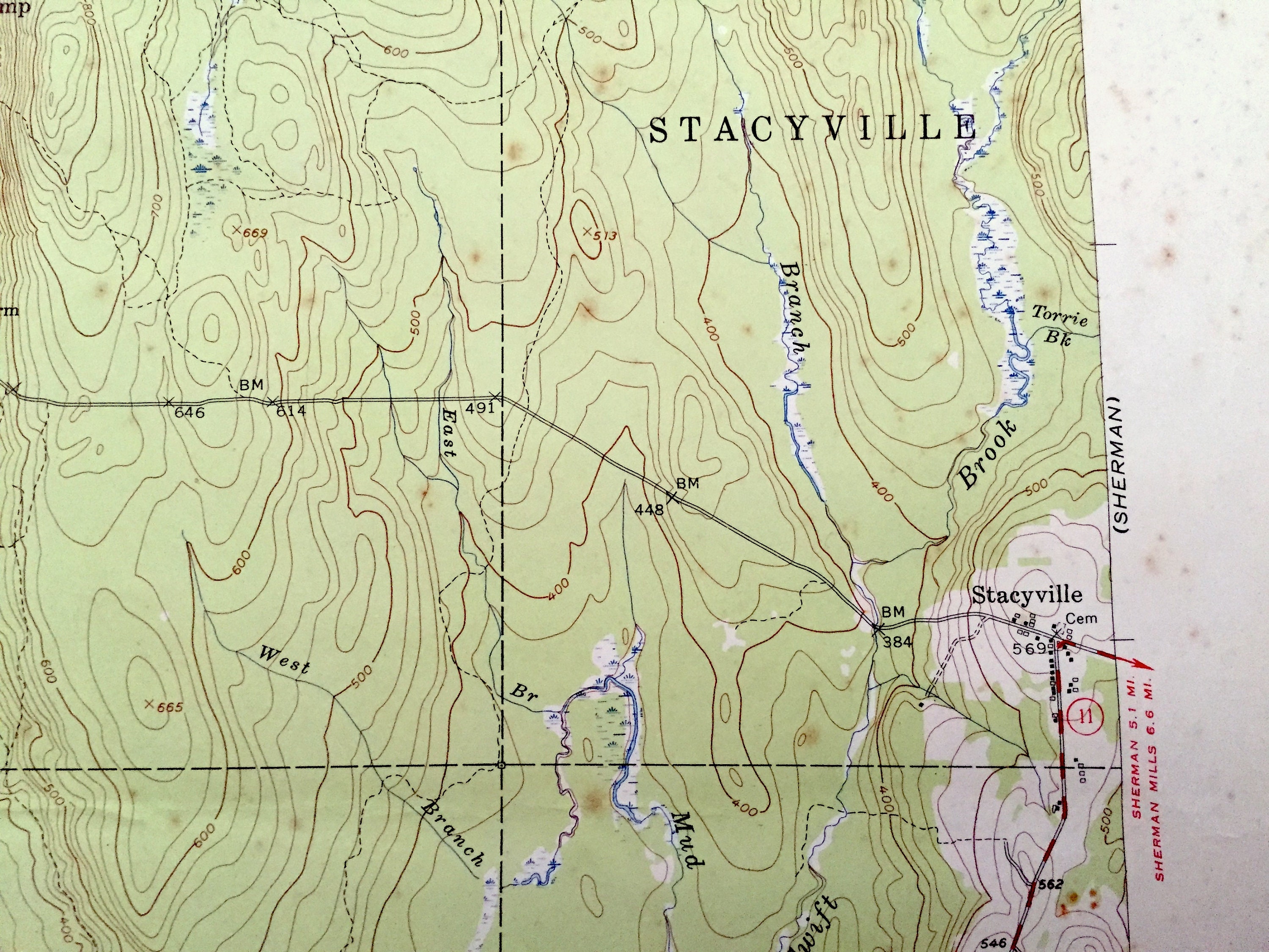 Antique Stacyville Maine 1953 US Geological Survey Etsy