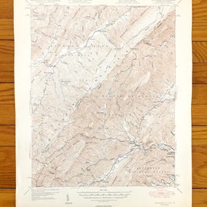 Antike Callaghan, Virginia 1949 US Geologische Untersuchung Topographische Karte - Allegheny Greenbrier County, George Washington National Forest, VA