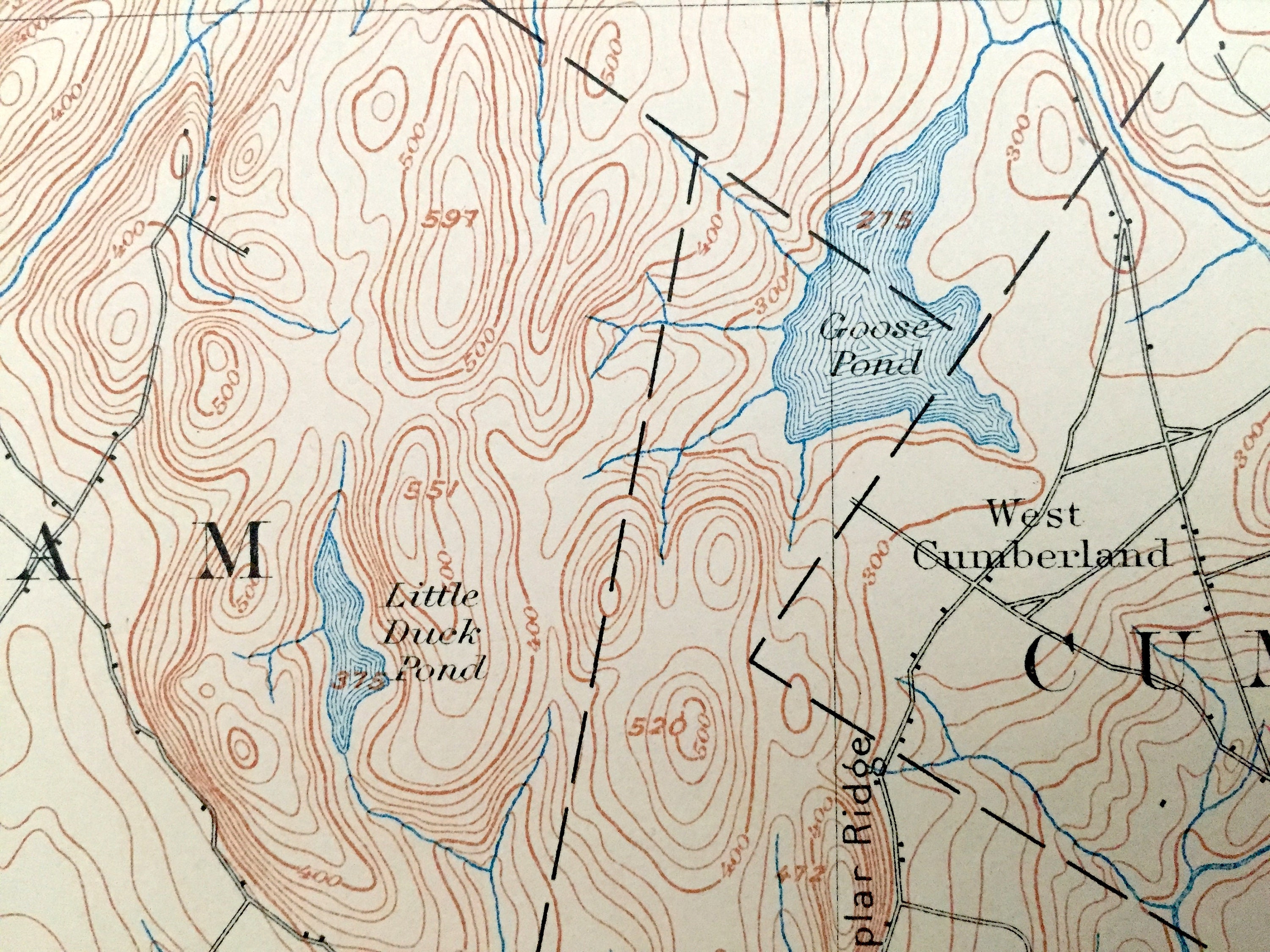 Antique Sebago Lake, Maine 1898 US Geological Survey Topographic Map ...