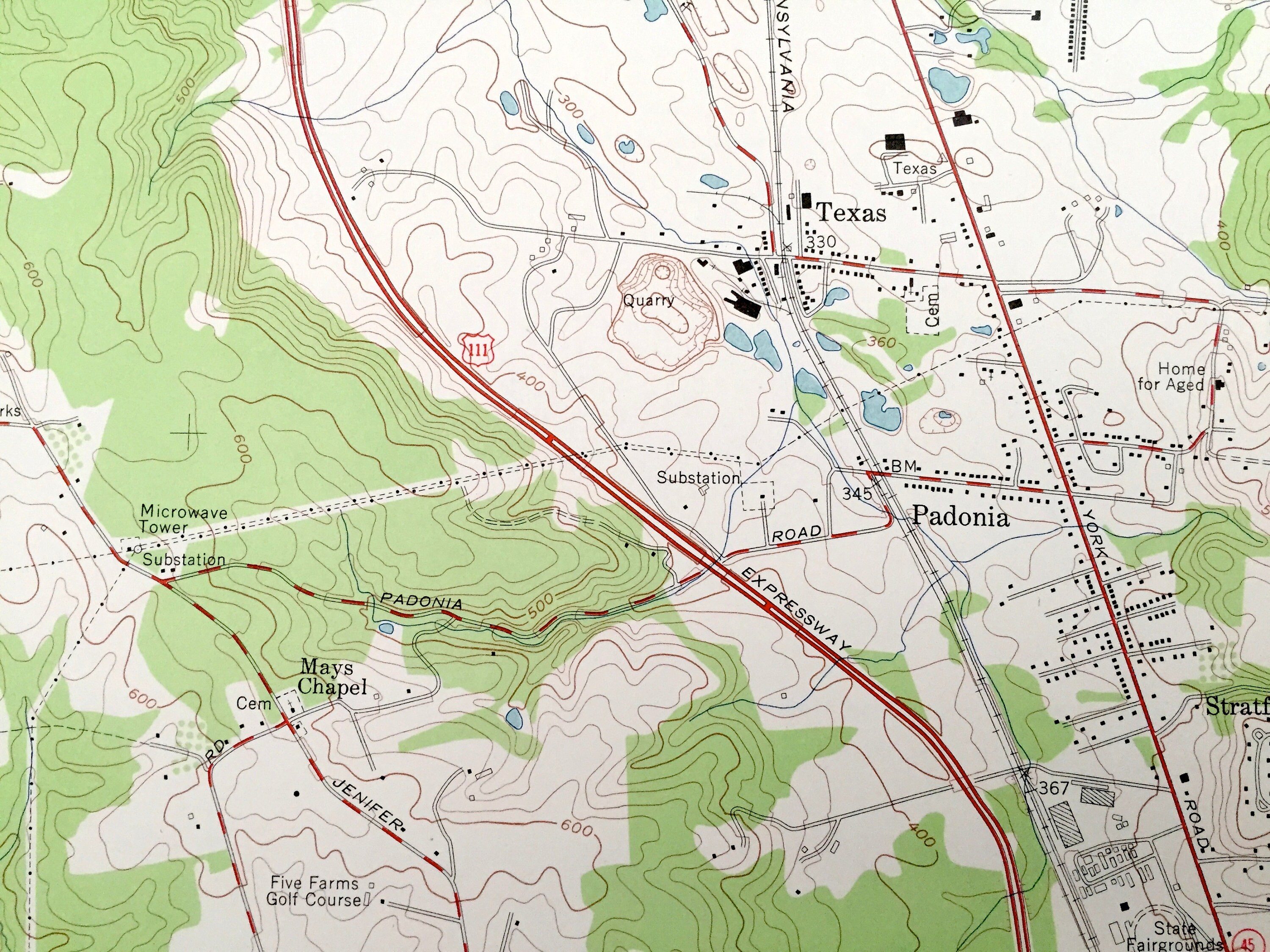 Antique Cockeysville Maryland 1957 US Geological Survey Etsy UK