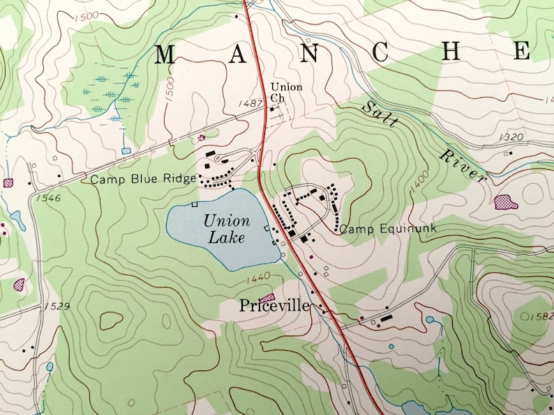 Antique Long Eddy New York 1965 US Geological Survey Etsy