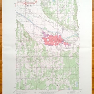 Antieke Puyallup, Washington 1961 ons geologisch onderzoek topografische kaart-Fife, Milton, Sumner, Edgewood, Pierce County, Indian Reservation