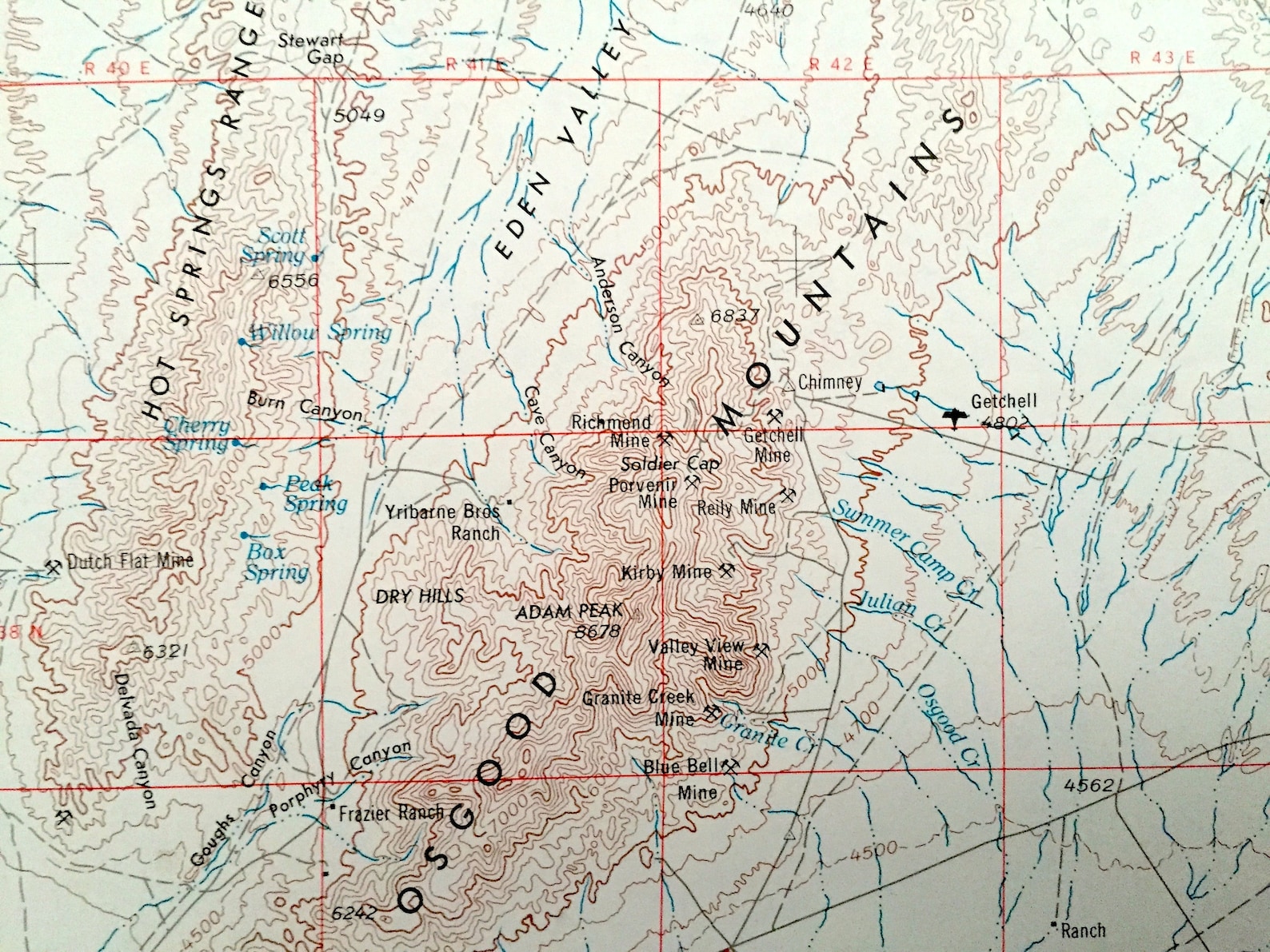 Antique McDermitt Nevada 1955 US Geological Survey Etsy