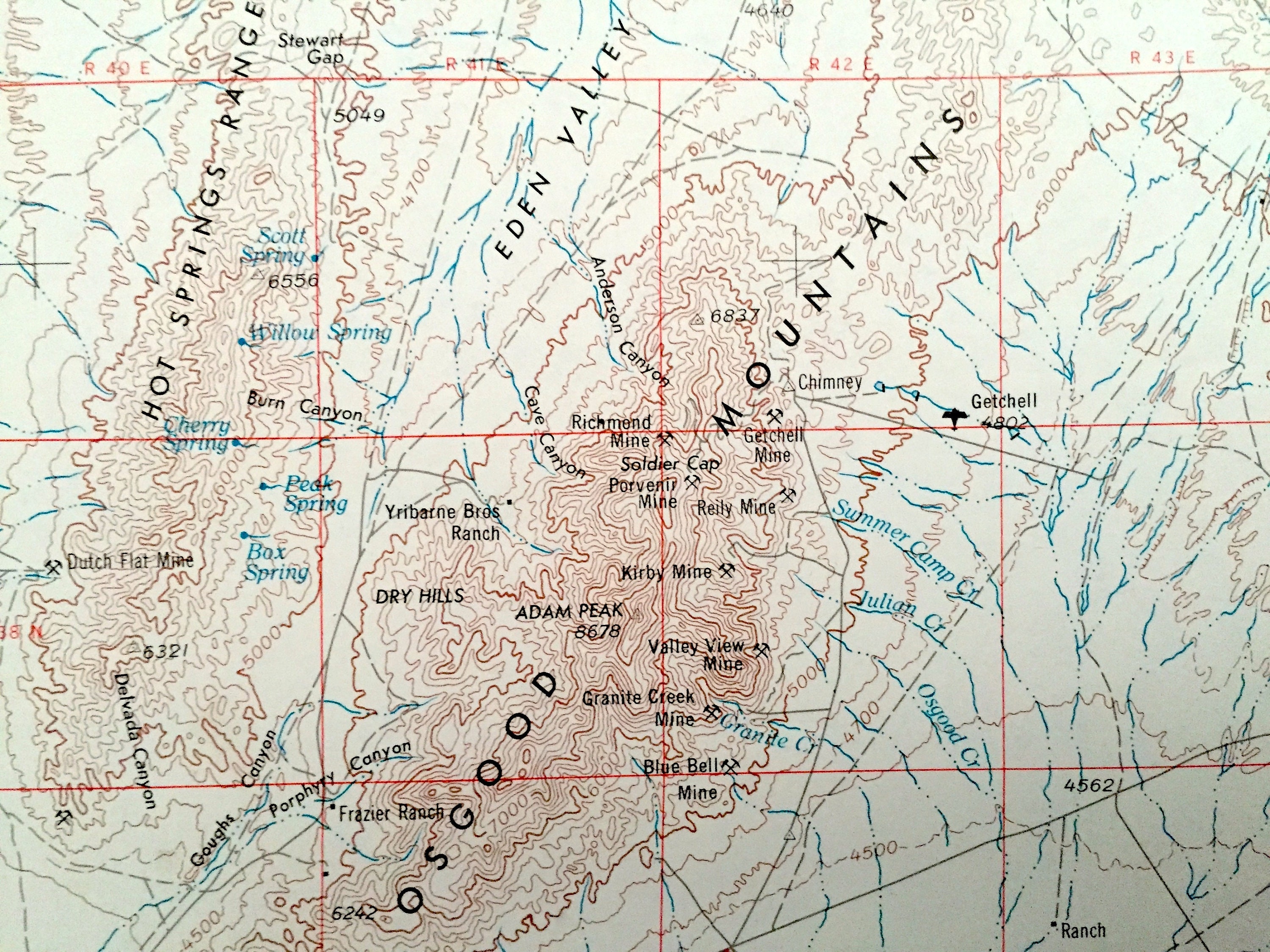 Antique Mcdermitt Nevada 1955 US Geological Survey Etsy UK