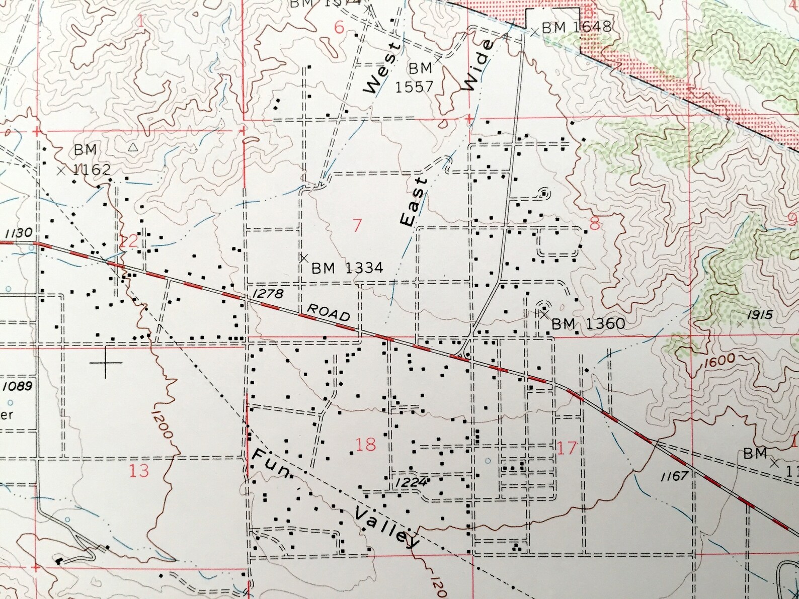 Antique Thousand Palms California 1958 US Geological Survey Etsy