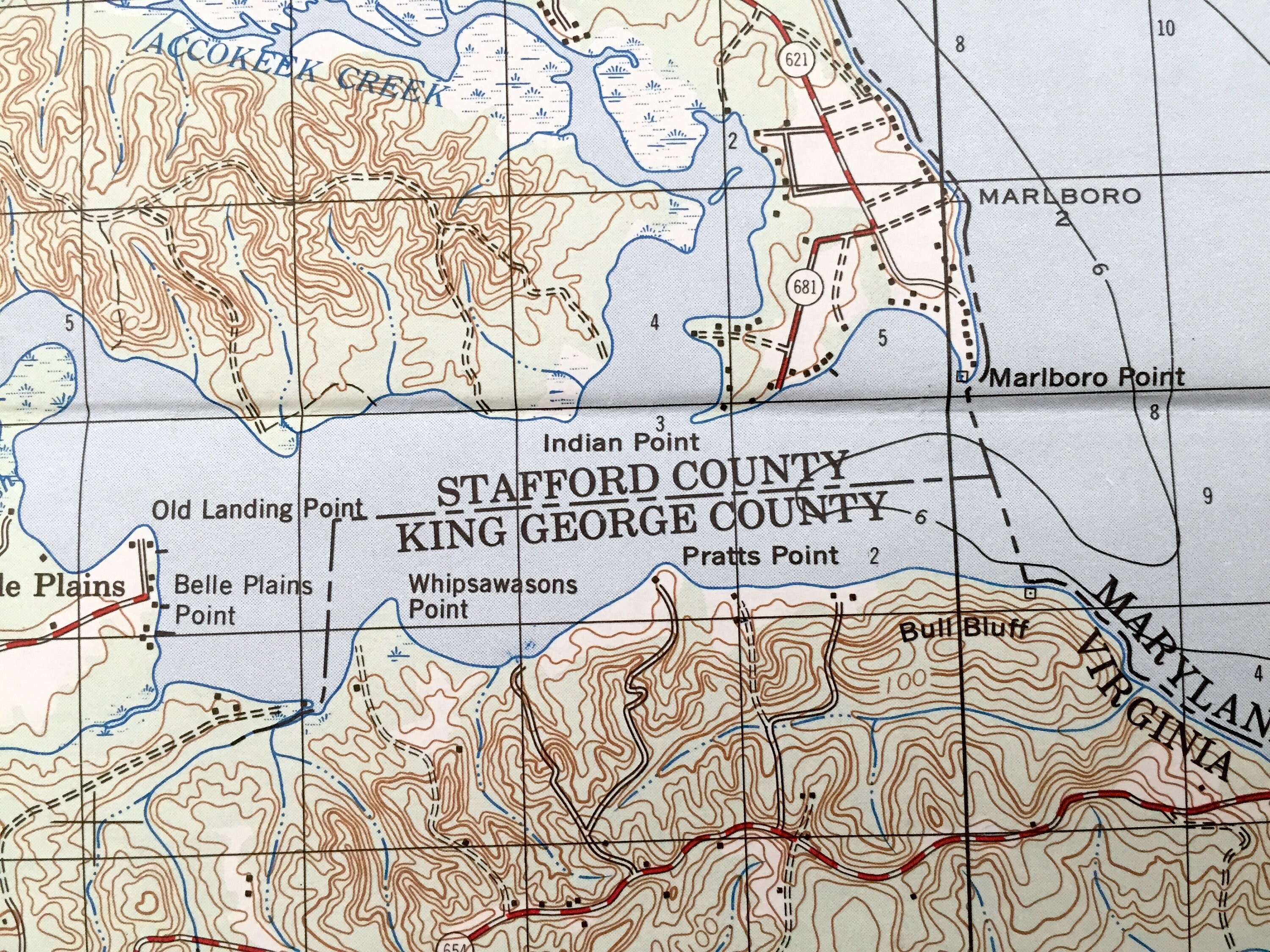 Antique Stafford Virginia 1974 US Geological Survey Etsy