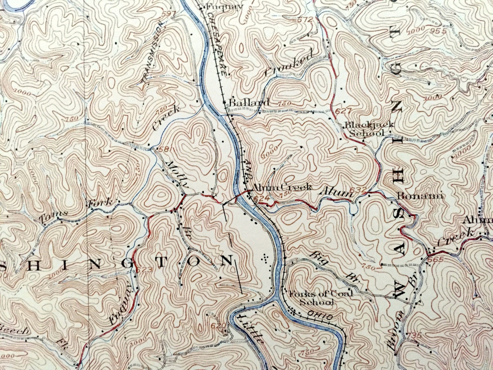 Antique Saint Albans West Virginia 1933 US Geological Survey Etsy