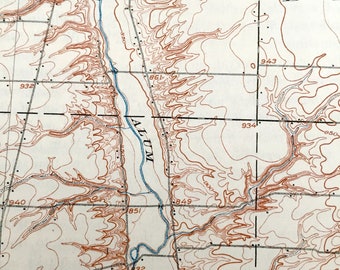 Antique Westerville, Ohio 1904 US Geological Survey