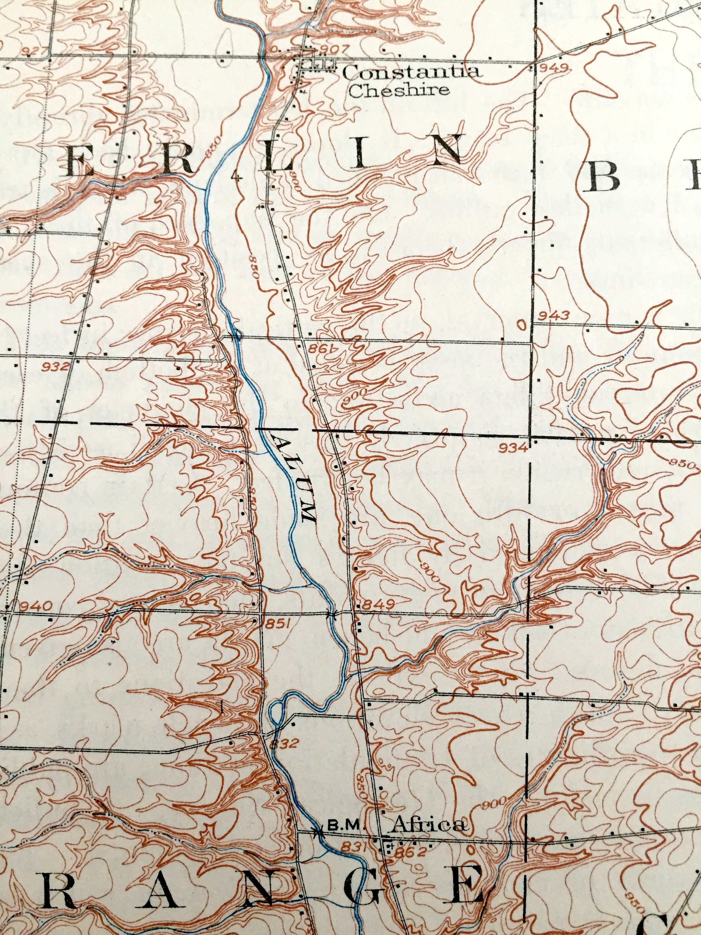 Antique Westerville, Ohio 1904 US Geological Survey