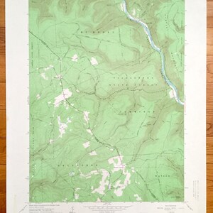 Antike Jersey Mills, Pennsylvania 1965 US Geologische Übersicht Topographische Karte – Lycoming, Clinton County, Tiadaghton Zustand Wald, Haneyville