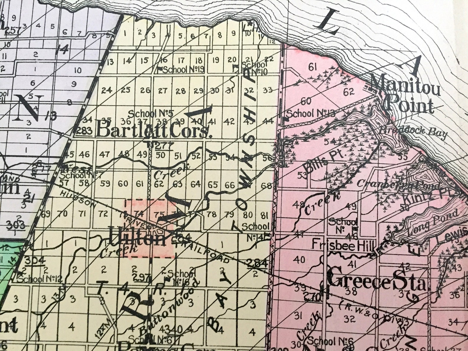 Antique Monroe County New York 1911 New Century Atlas Map  Etsy