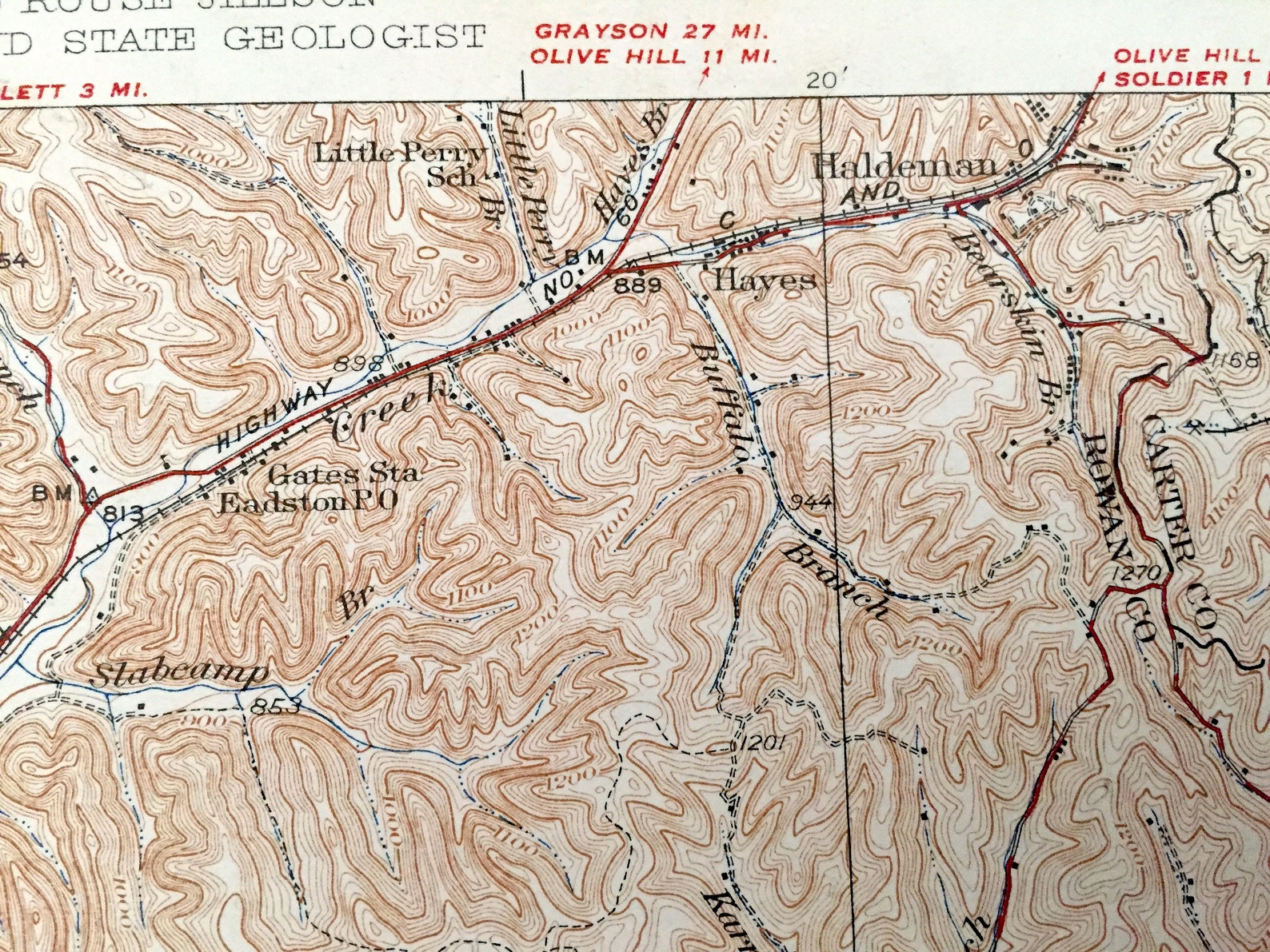 Antique Morehead Kentucky 1935 US Geological Survey Etsy
