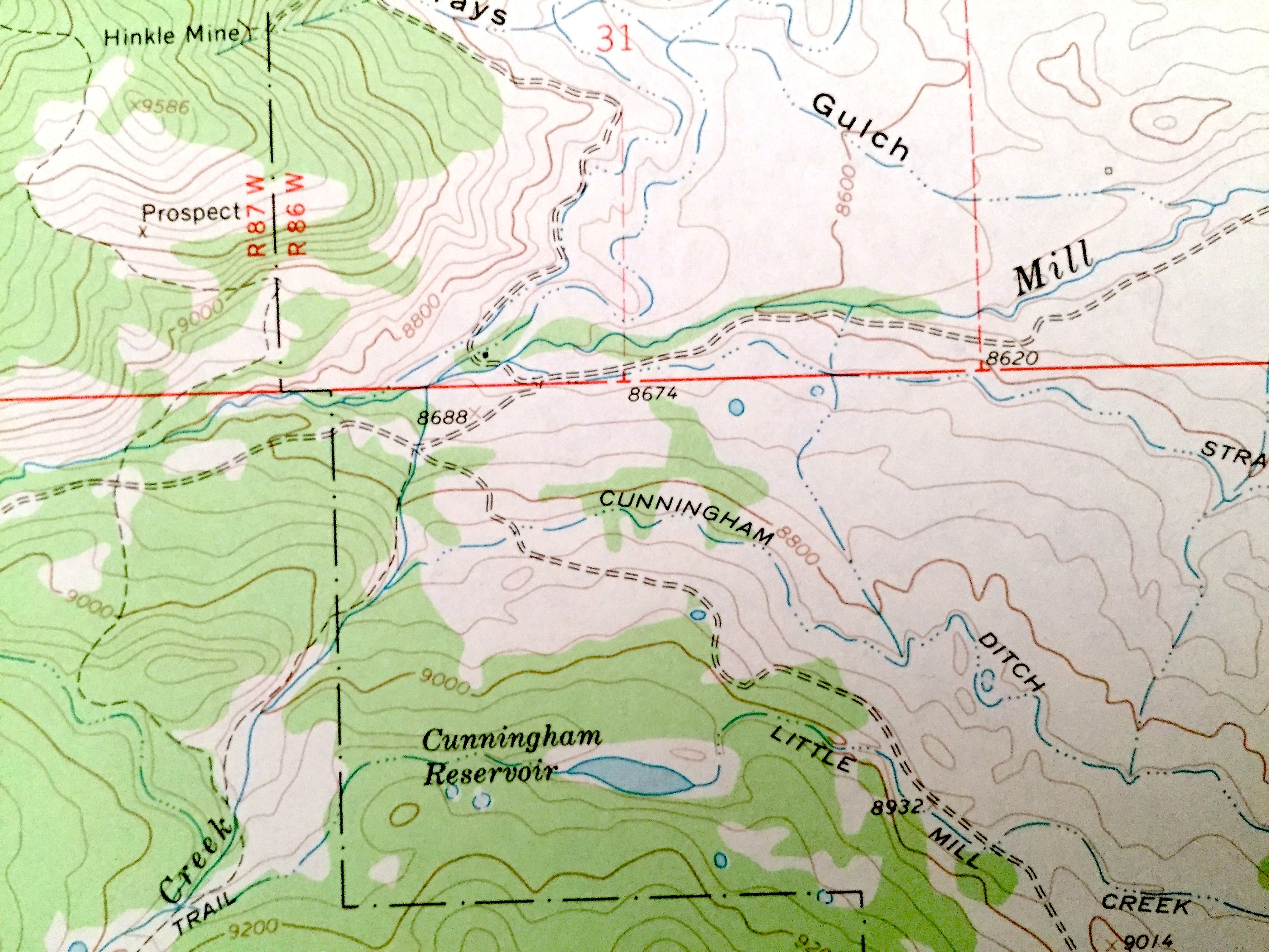 Antique Squirrel Creek Colorado 1965 US Geological Survey Etsy