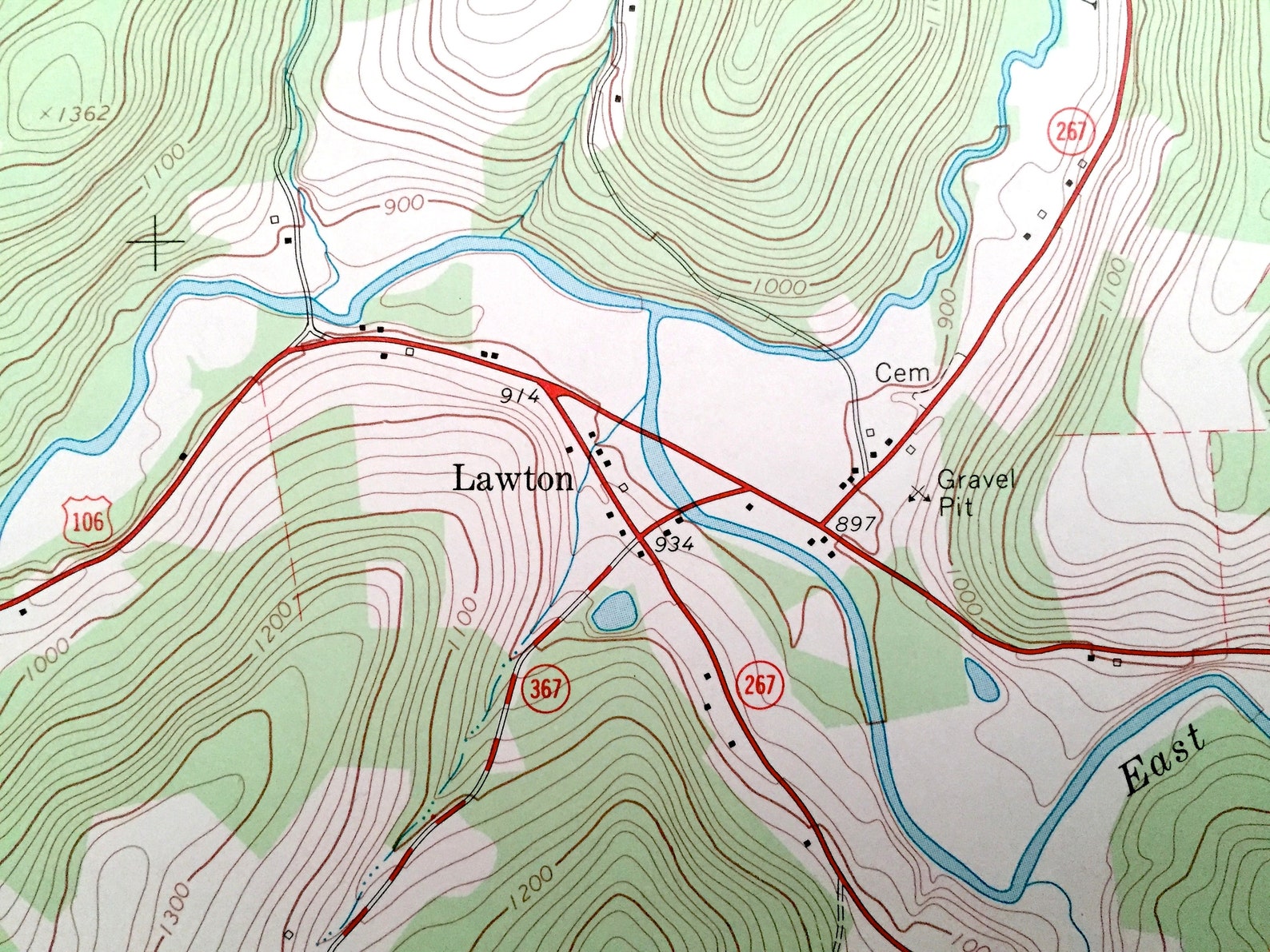 Antique Lawton Pennsylvania 1967 US Geological Survey Etsy UK