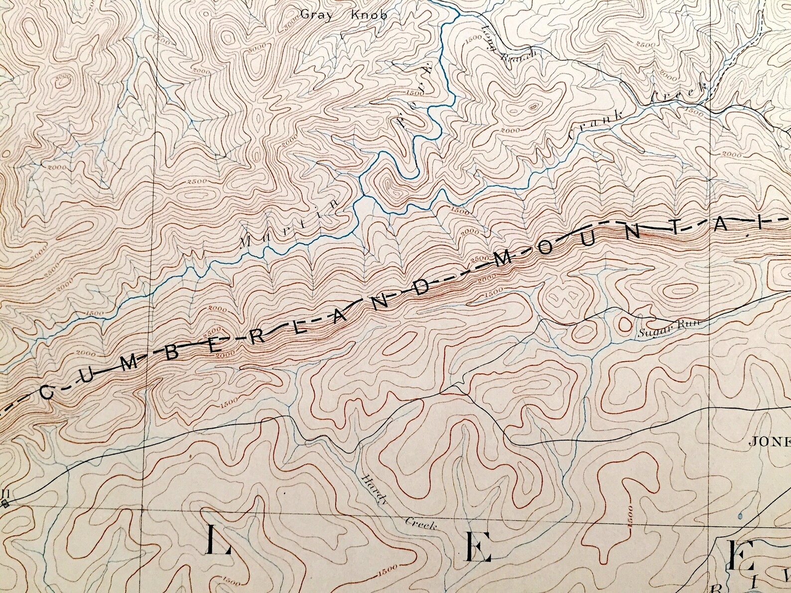 Antique Jonesville Virginia 1891 US Geological Survey Etsy