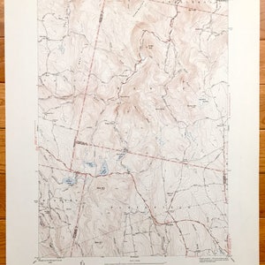 Antik Plainfield, Massachusetts 1948 US 1948, 1948, 1970er, 1948, 1970er, 1970er, 1970er, 1970er, 1970er, 1948 us-amerikanisches Kartographie- Und Landkarte– Windsor Pond, Windsor Pond, MA