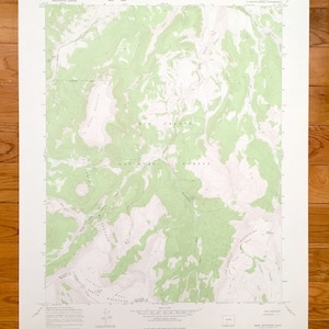 Antike Mesa Berg, Colorado 1967 US Geological Survey Topographische Karte – Saguache, Mineral County, Rio Grande National Forest, CO