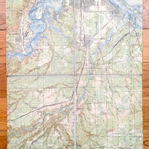 Antik Superior, 1892 Us-amerikanisches 1892-Erkundungsgebiet Topographic Map – Parkland, South Range, Ambridge, Allouez, Itasca, Oliver East End WI