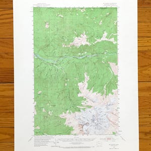 Antike topografische Karte des Mount Baker, Washington, 1952, US Geological Survey – National Forest, Whatcom County, Nooksack River, Koma, Kulshan Mount, WA