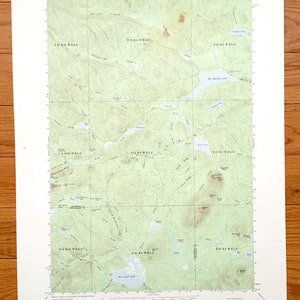 Antique Mooseleuk Lake, Maine 1963 US Geological Survey Topographische Karte – Big Machias Lake, Rowe Lake, Pratt Lake, Rocky Brook, Bartlett, ME