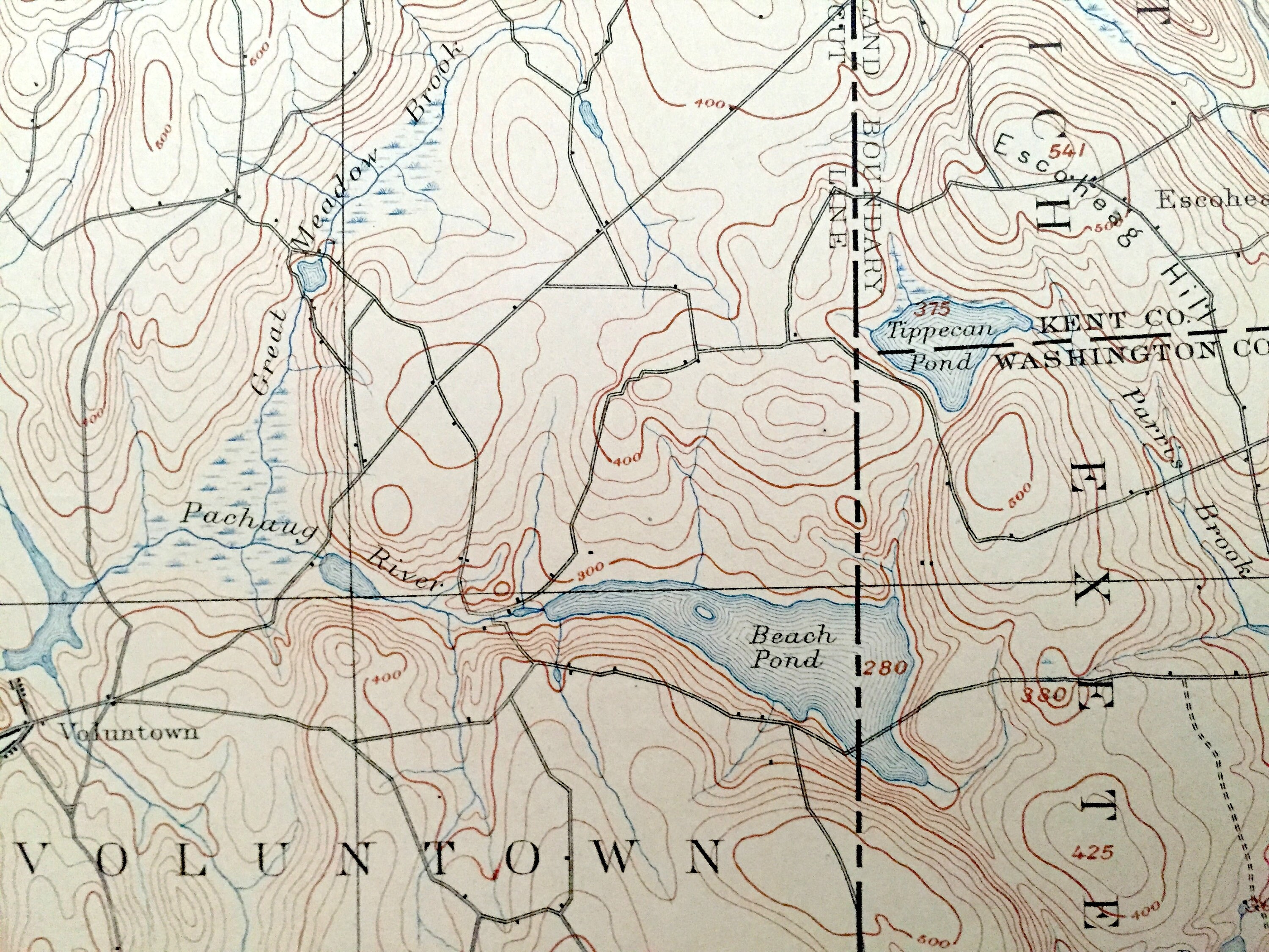Antique Moosup Connecticut 1893 US Geological Survey Etsy