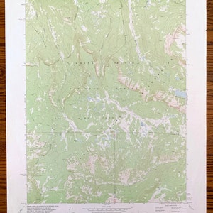 Antique Oyster Lake, Colorado 1977 US Geological Survey Topographic Map – Río Blanco, Condado de Garfield, Bosque Nacional White River, CO