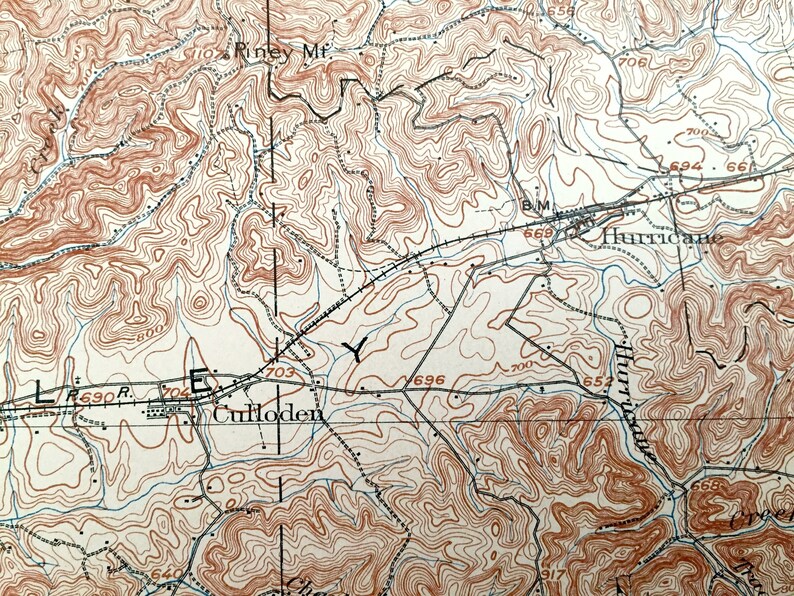 Antique Milton West Virginia 1902 US Geological Survey Etsy