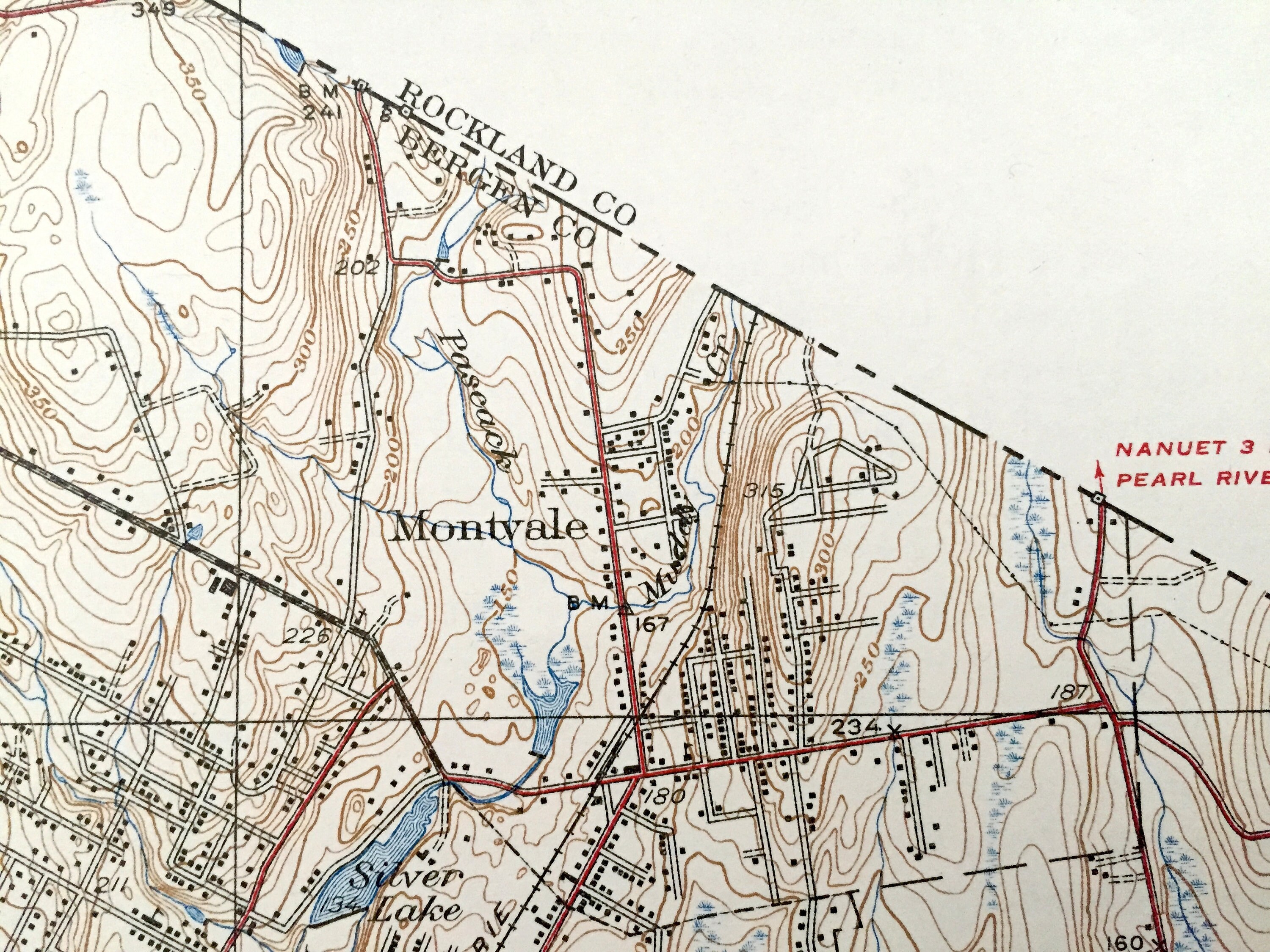 Antique Park Ridge New Jersey 1939 US Geological Survey Map Etsy
