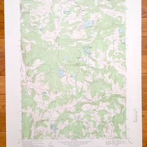 Antike Laurel Lake, Pennsylvania & New York 1968 Topographische Karte - Susquehanna County, Forest Lake, Choconut,Fisk Mill