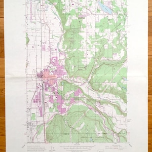 Antique Auburn, Washington 1949 US Geological Survey Topographic Map – Pierce, King County, Pacific, Algona, Kent, Christopher, Thomas, WA