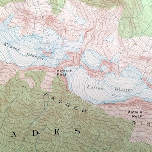 Antique Mt. Logan, Washington 1963 US Geological Survey Topographic Map ...