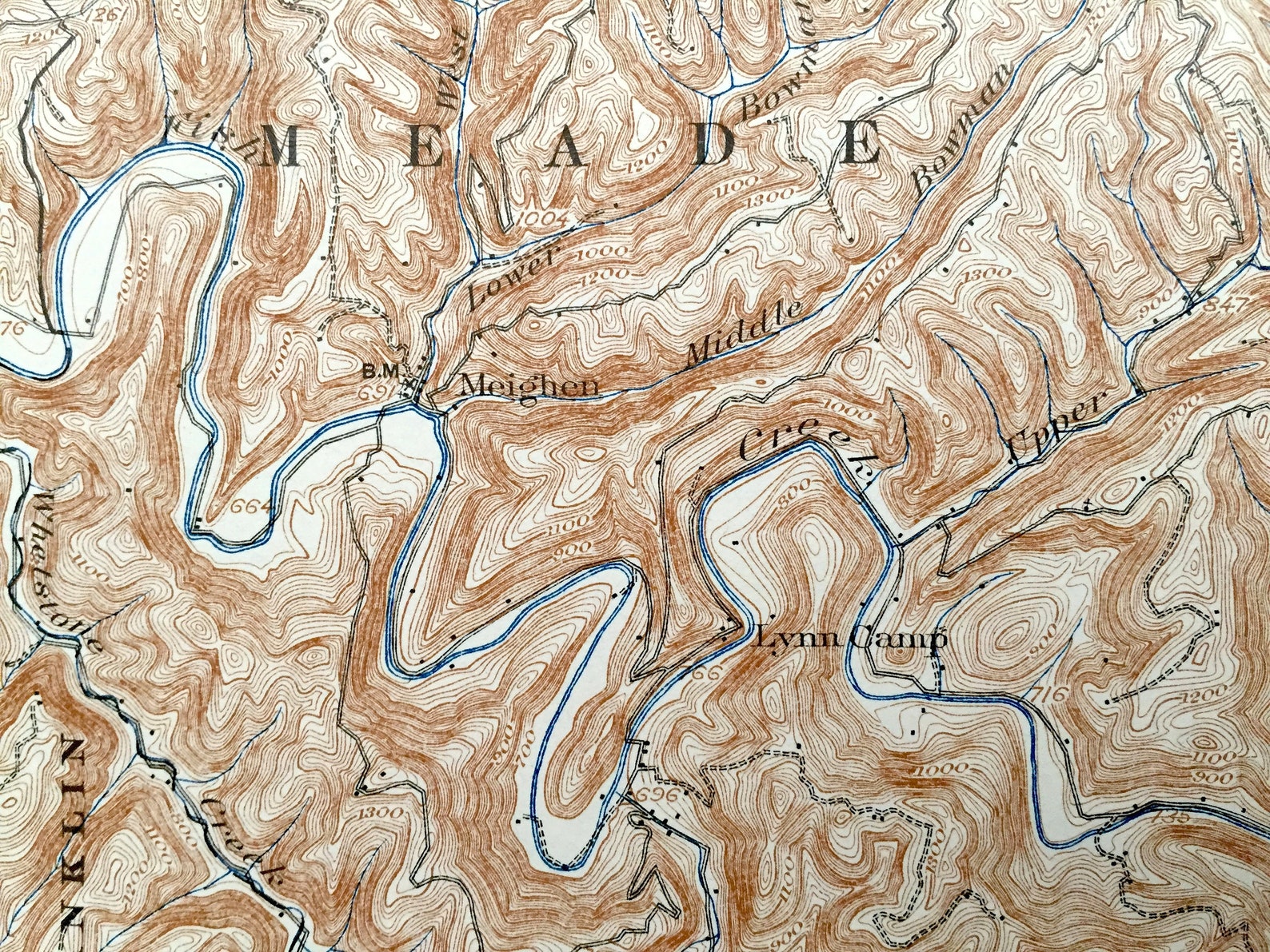 Antique Cameron West Virginia 1904 US Geological Survey Etsy